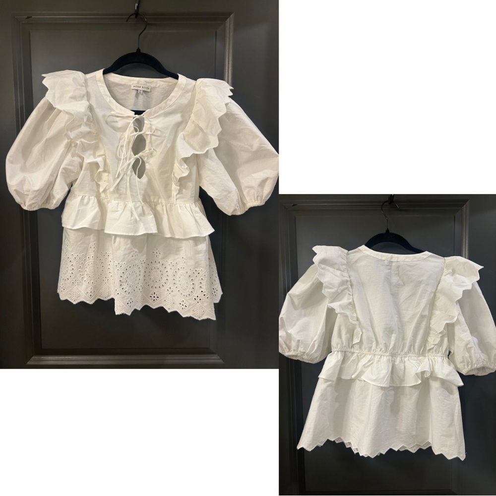 Anthropologie top by Moon River